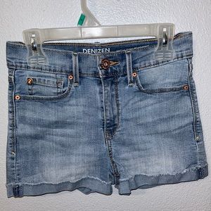 Levi High Rise Jean Shorts